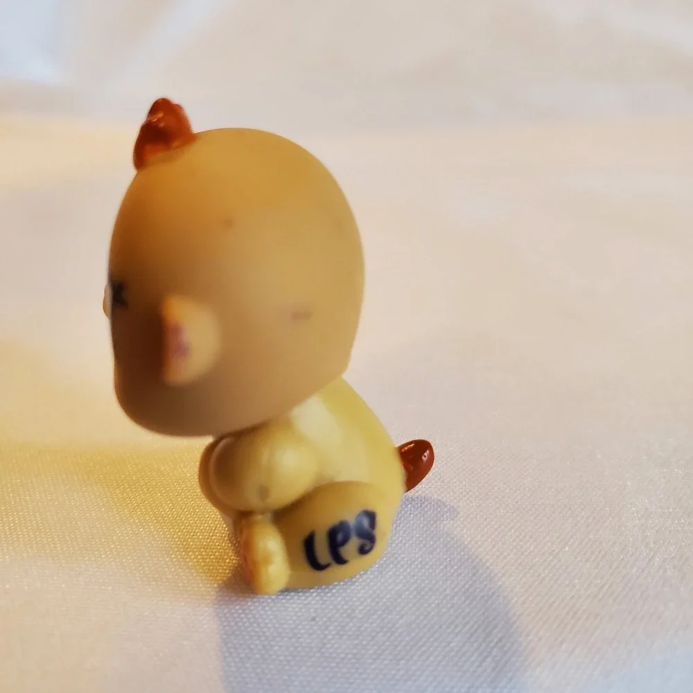 Littlest Pet Shop Authentic‎ # 1479 Tan White Baby Hamster Triplet Purple Eyes